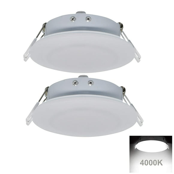 Facon 6pcs RV LED 4.5inch 12V Recessed Interior Ceiling Down Lighting Fixture